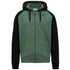 Felpa con cappuccio verde e nera da uomo con zip Kappa, Abbigliamento Sport, SKU a721000175, Immagine 0